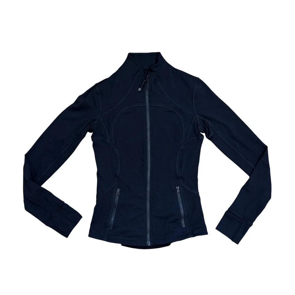 Lululemon Define Jacket Black Full Zip Yoga Activewear 6 preppy